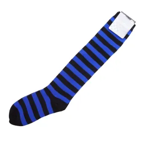 Premium Cotton Stripe Womens Knee High Socks Kids Party Costume Rainbow Socks
