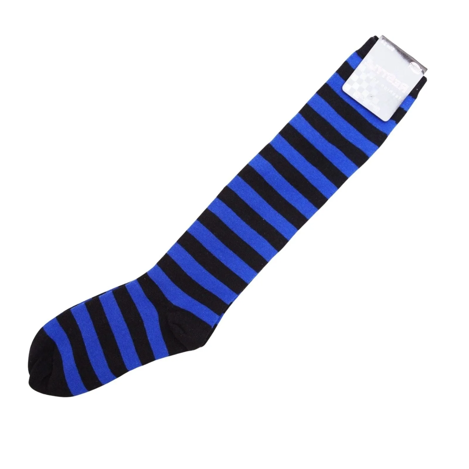 Premium Cotton Stripe Womens Knee High Socks Kids Party Costume Rainbow Socks