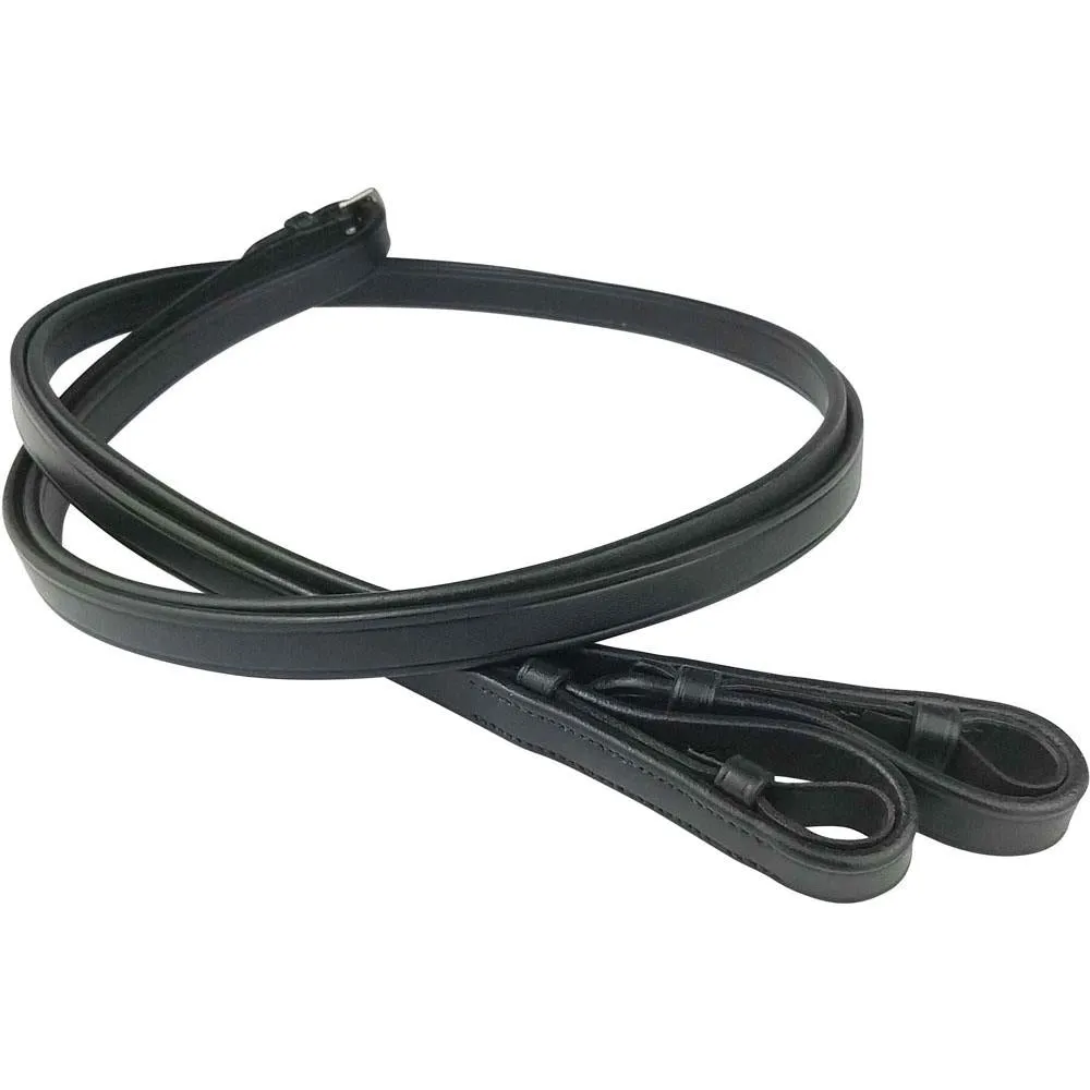 Premium Eco Leather Plain Reins - Soft, Smooth and Strong - 5/8 Inch Width