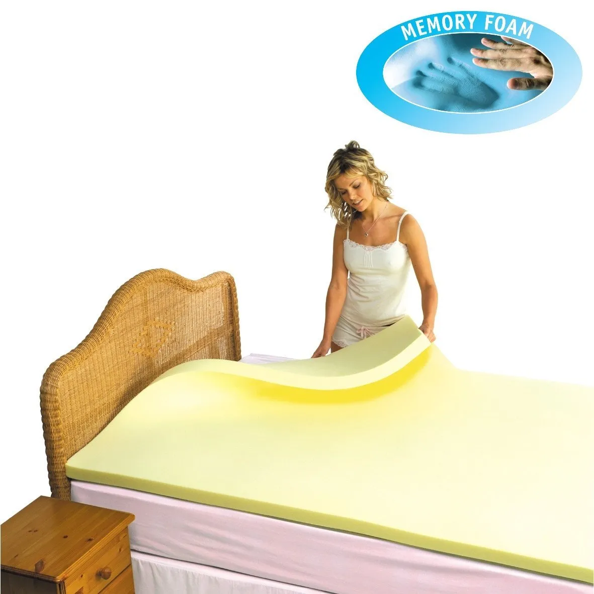 Putnams High Density Memory Foam Mattress Topper