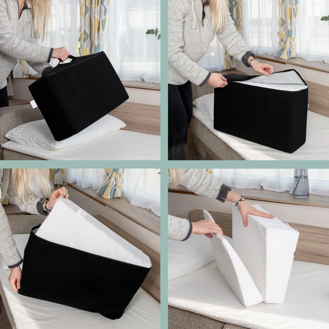 Putnams Memory Foam Travel Folding Acid Reflux Bed Wedge - Travel Bag