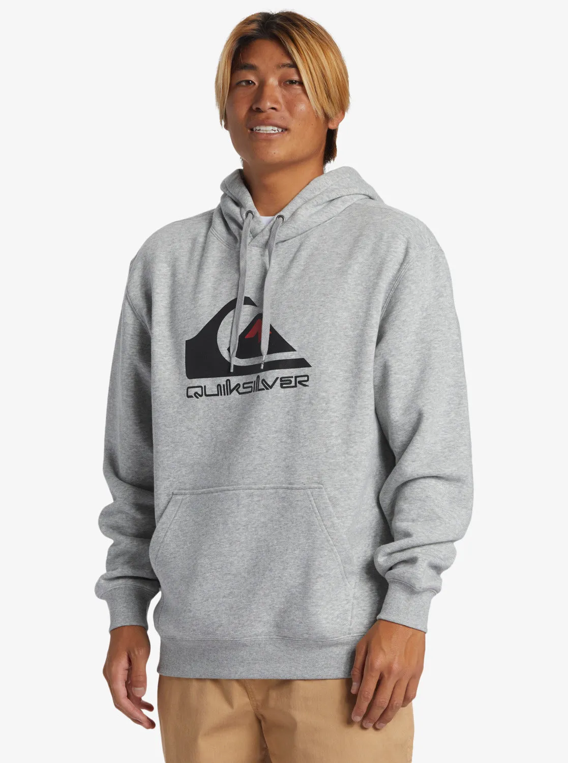 Quiksilver Big Logo Hoodie - Athletic Heather