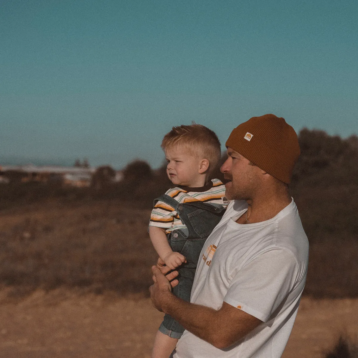 RAD DAD ORGANIC COTTON KNIT BEANIE - CAMEL