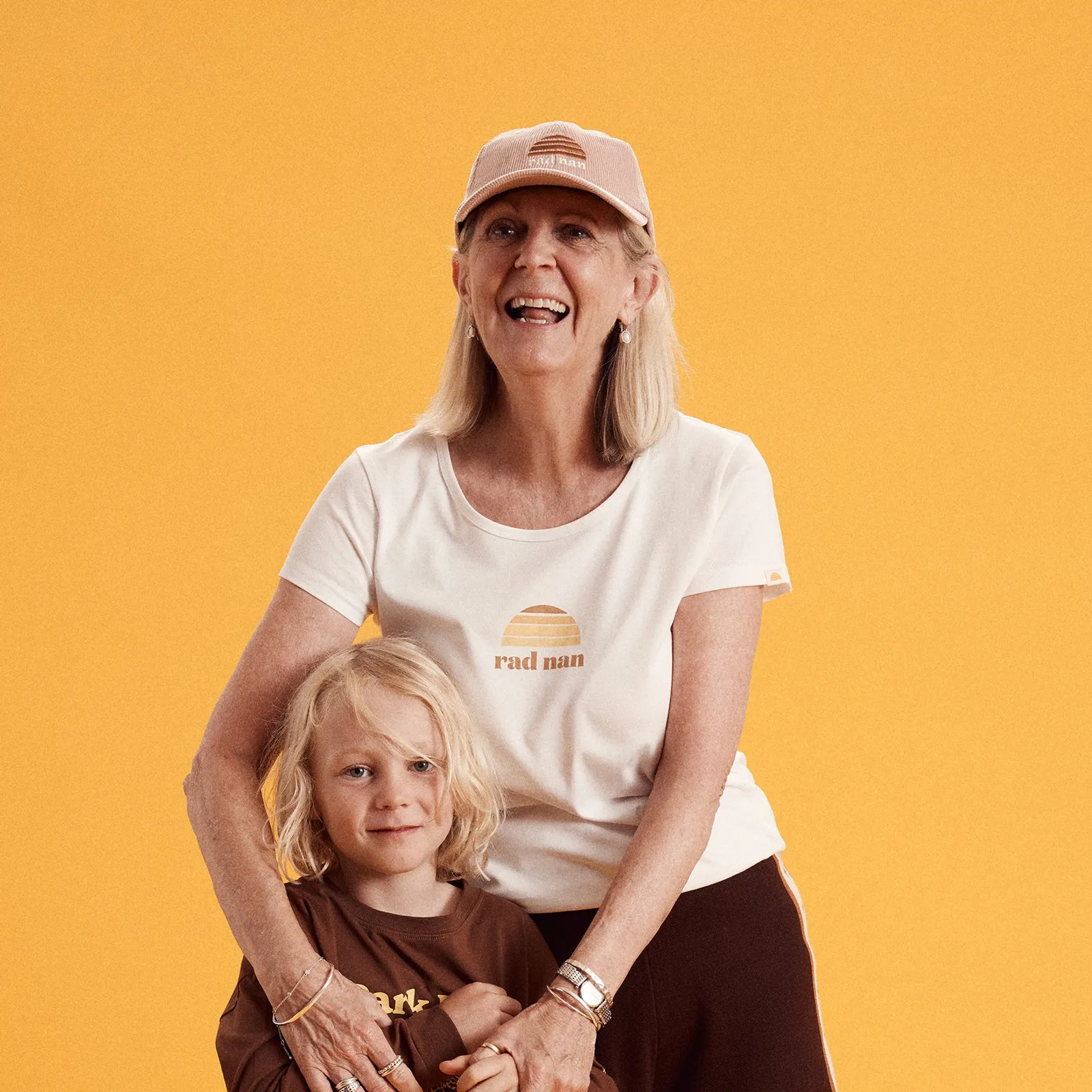 Rad Mama, Rad Nan and Rad Kid Cap Bundle - Mauve