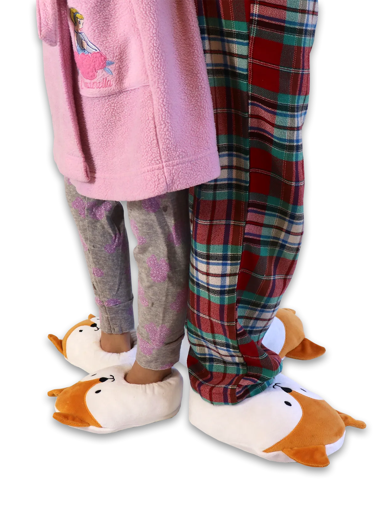 Red Fox Plush Slippers