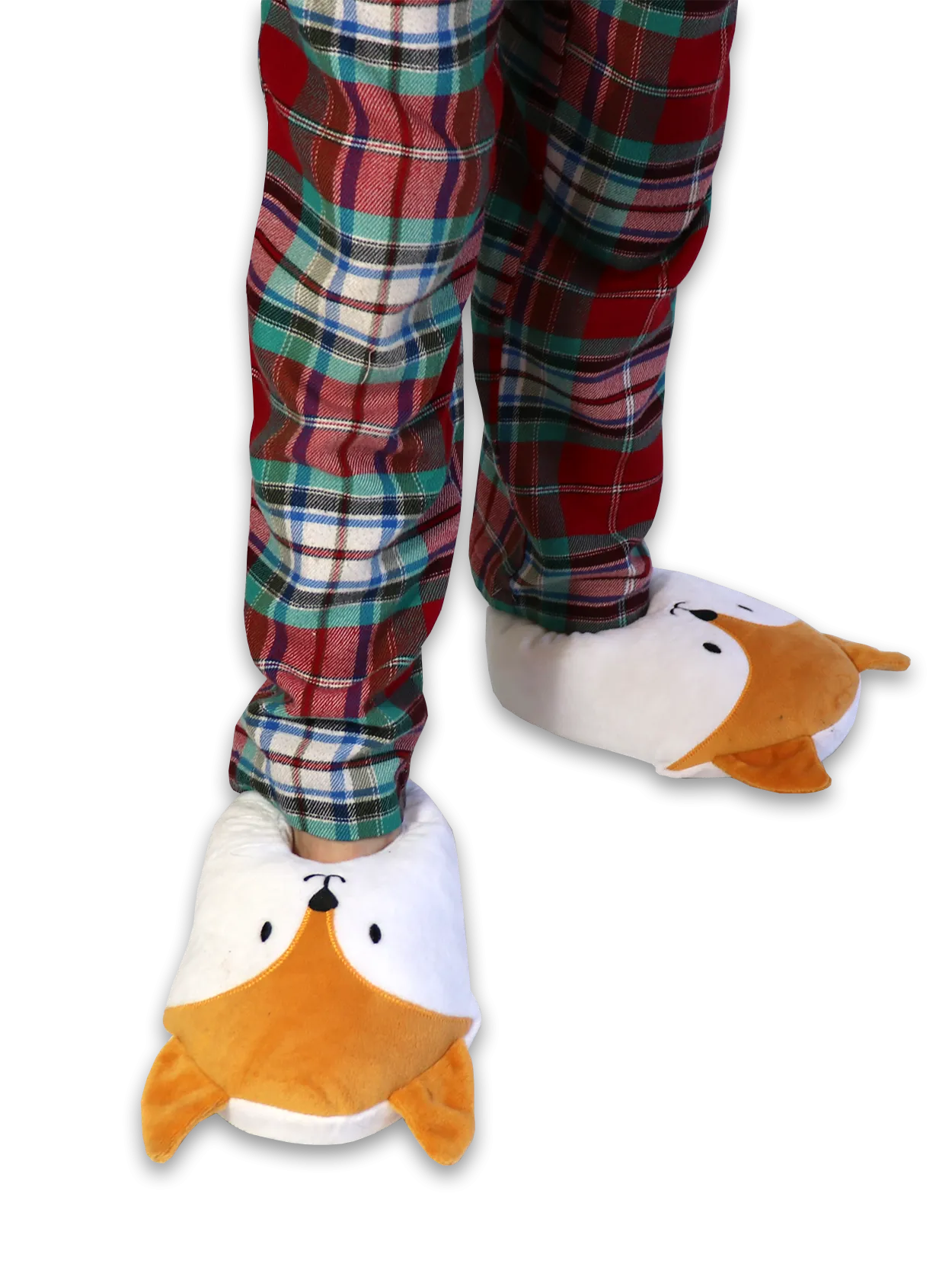 Red Fox Plush Slippers