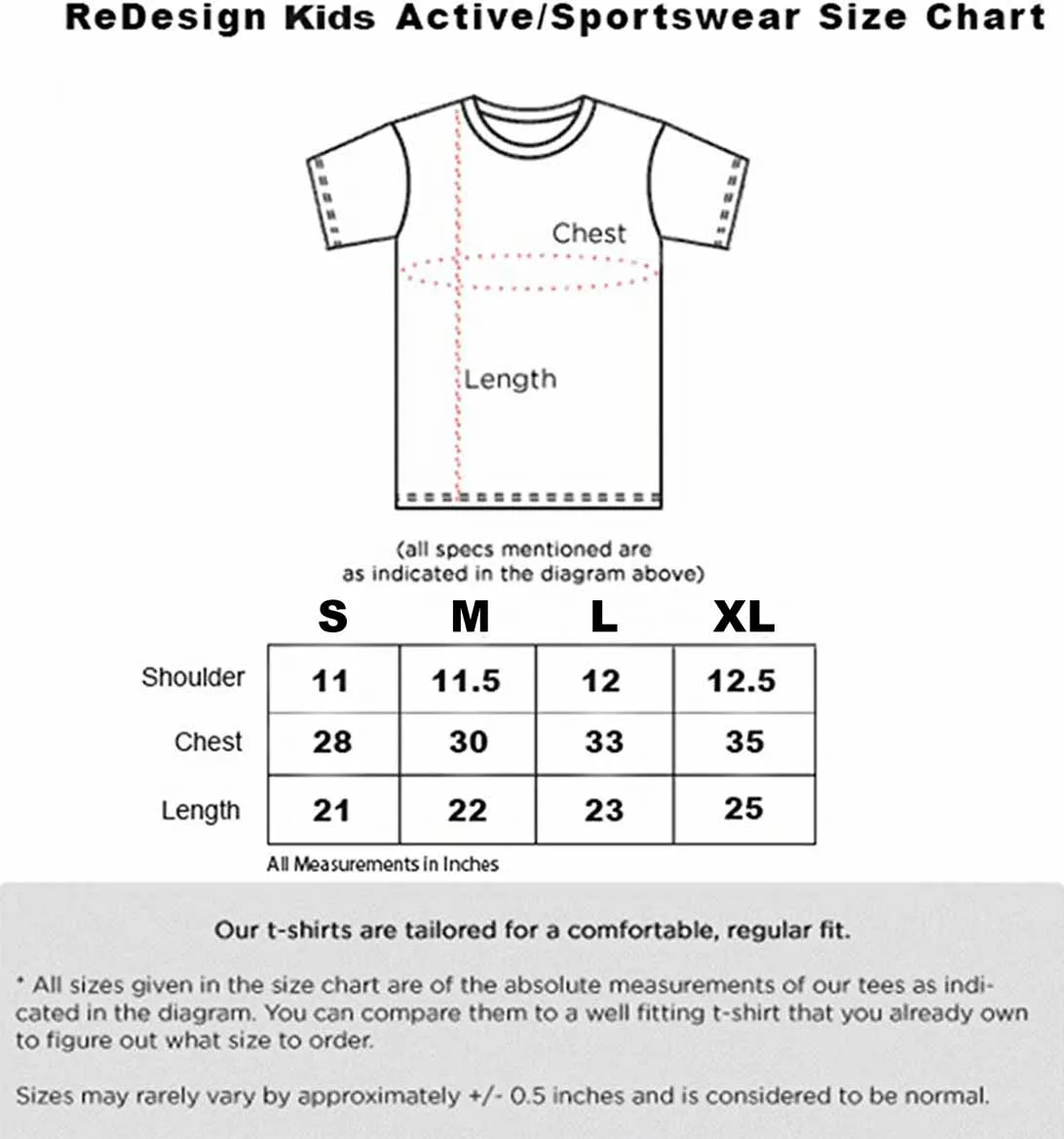 ReDesign Boys Perfomance Tshirt (Block Green)