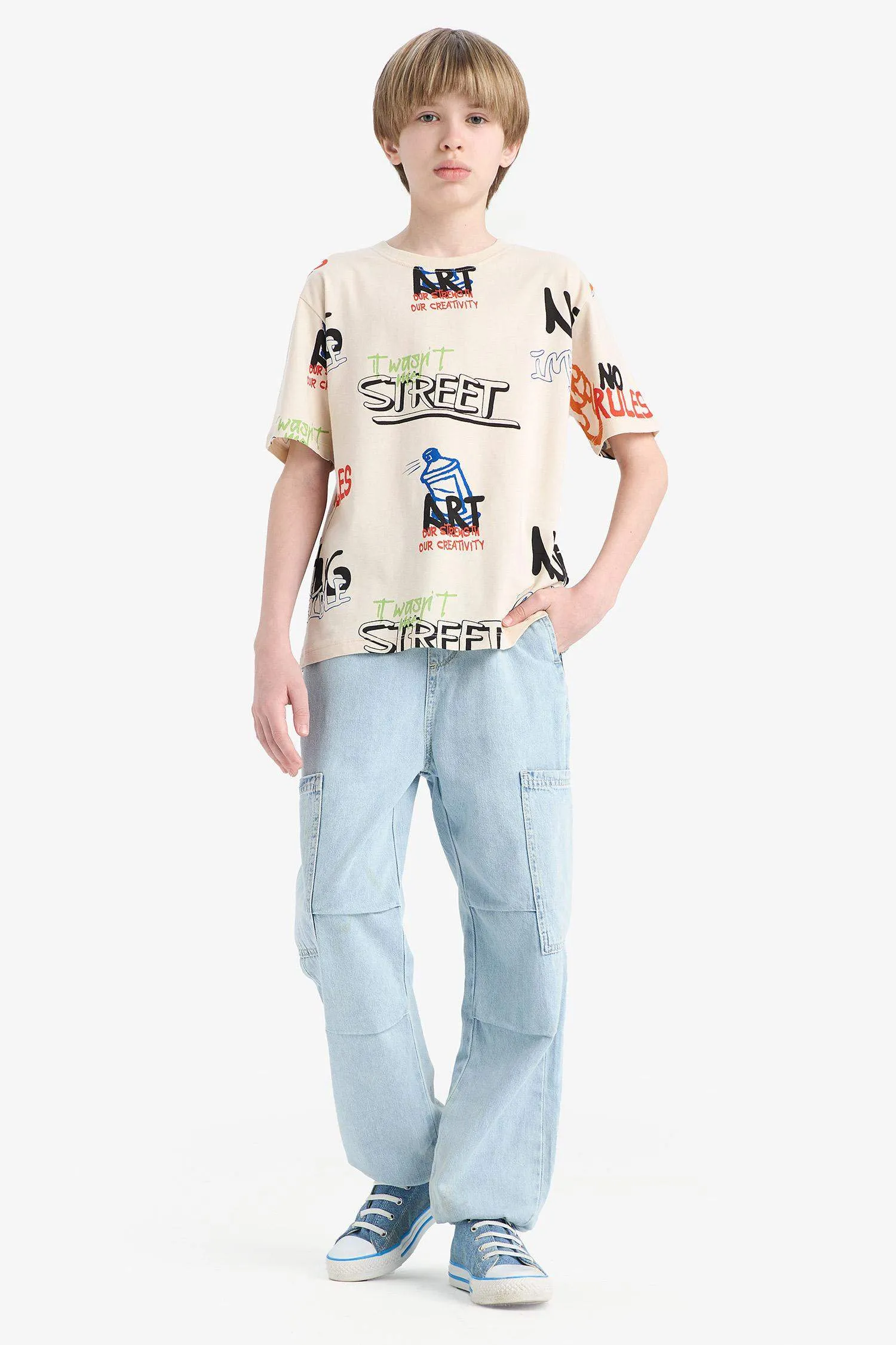 Regular Fit Printed Short Sleeve T-Shirt
