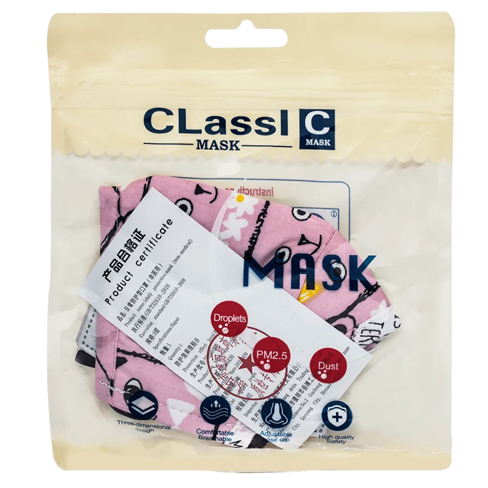 Reusable Kids Face Mask With Valve