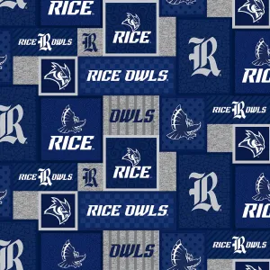 RICE UNIVERSITY-College Patch Fleece-100% Polyester-RIC1177