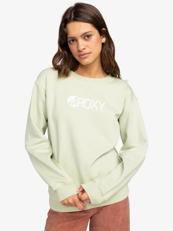 Roxy Surf Stoked Crew Brushed B - Laurel Green