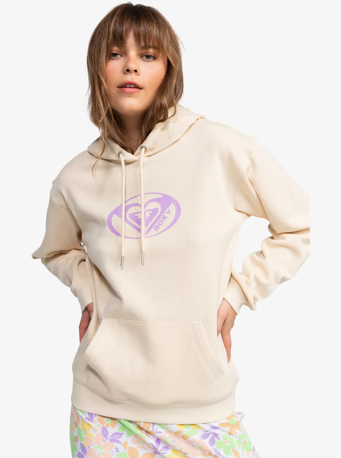 Roxy Surf Stoked Hoodie Brushed A - Tapioca
