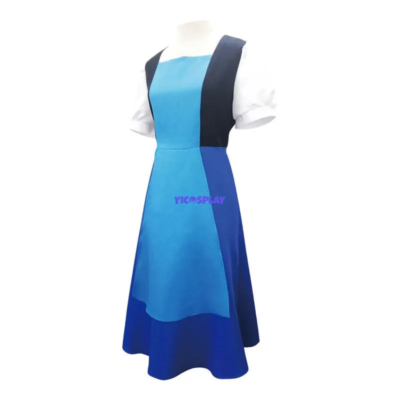 Sapphire Blue Maid Cosplay Costume