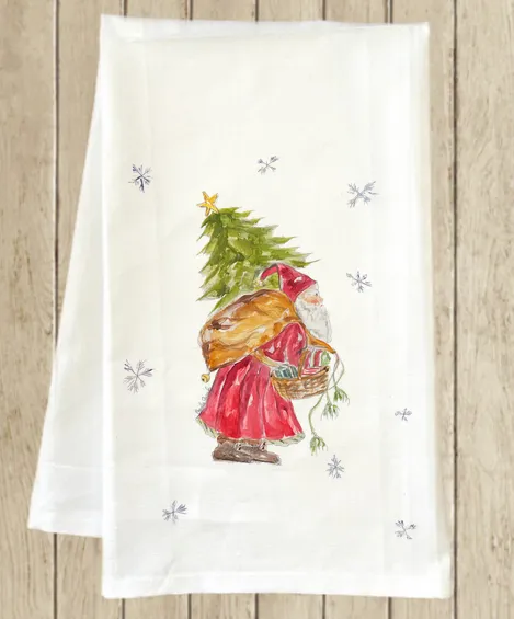Snow Santa Cotton Cloth Towel