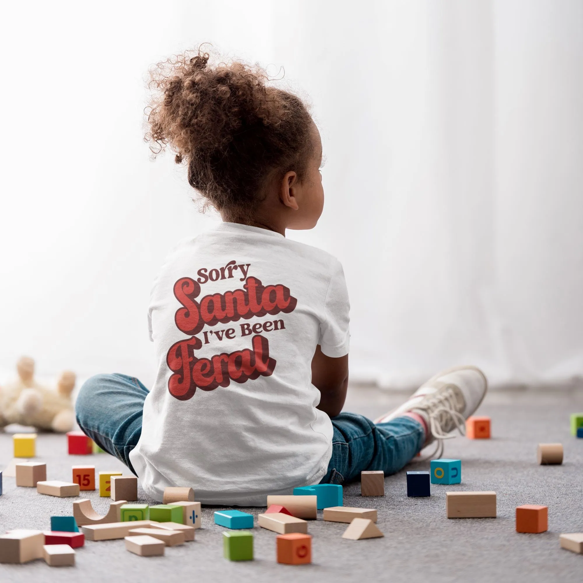 Sorry Santa Ive Been Feral Kids T-shirt