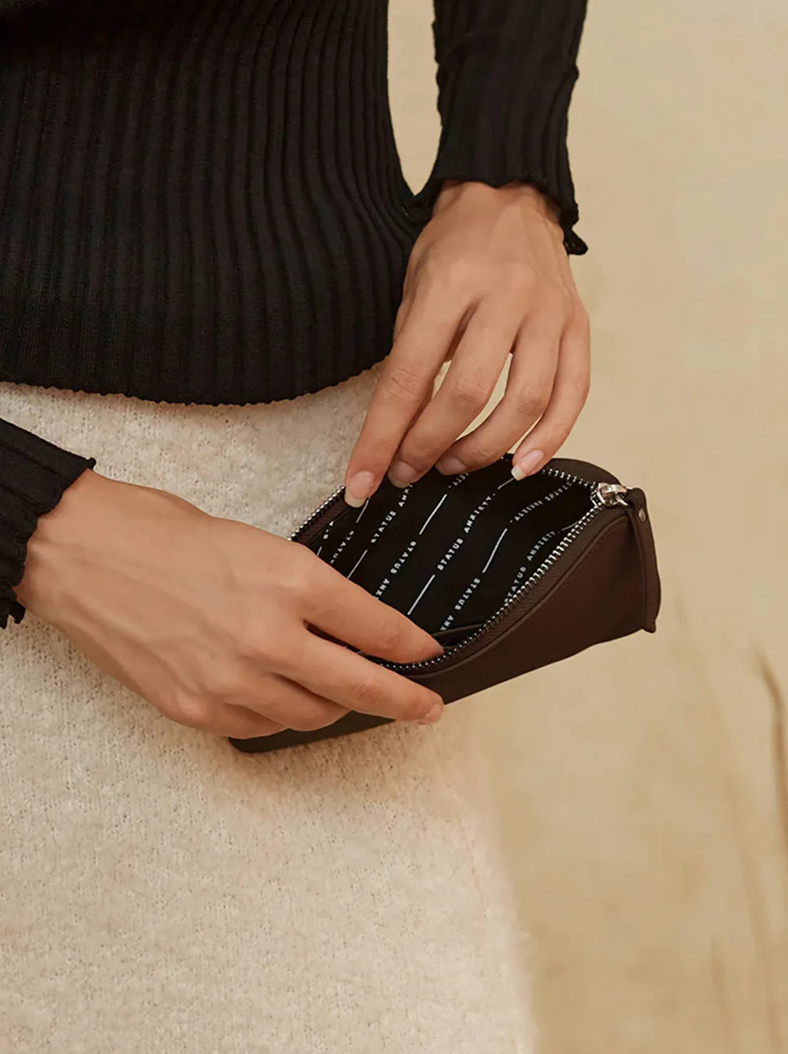Status Anxiety - Smoke And Mirrors Wallet - Cocoa