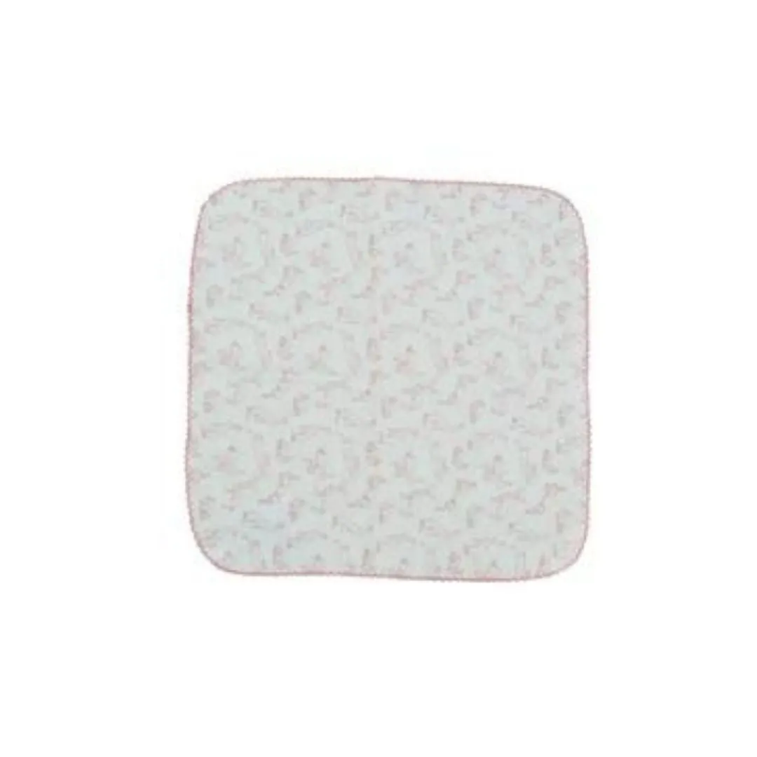 Stitched Bunnies Cotton Burp Cloth