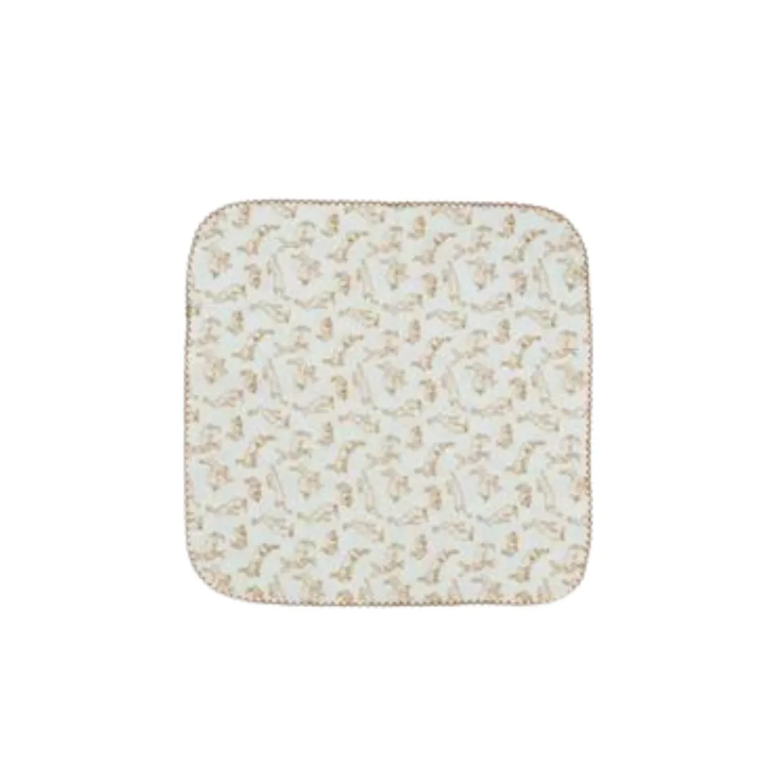 Stitched Bunnies Cotton Burp Cloth