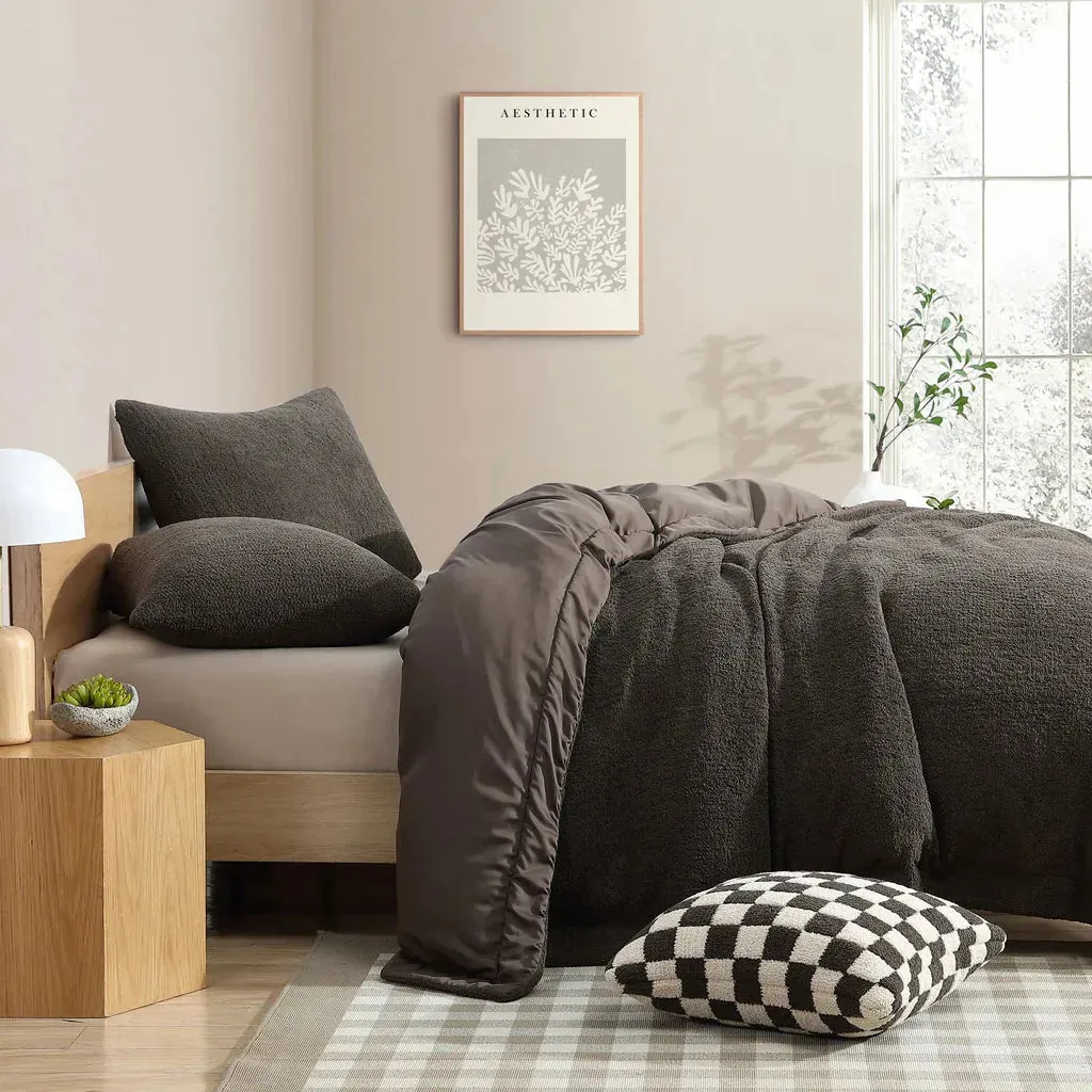 Sunday Citizen Mocha Snug Throw Pillow 20x20