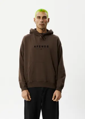 THROWN OUT - RECYCLED PULL ON HOOD - COFFEE