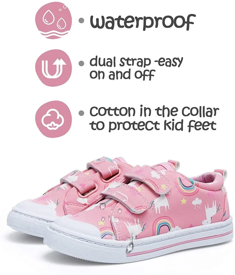 Toddler Boys and Girls Sneakers Kids Shoes Pink Unicorn - Kkomforme