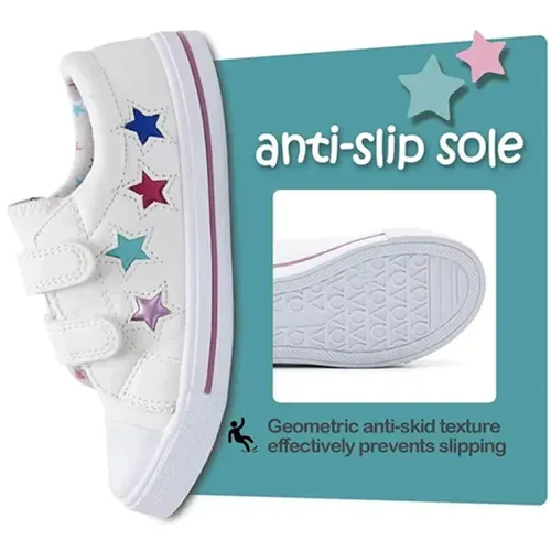 Toddler Sneakers for Boys and Girls Colorful Stars - KKOMFORME