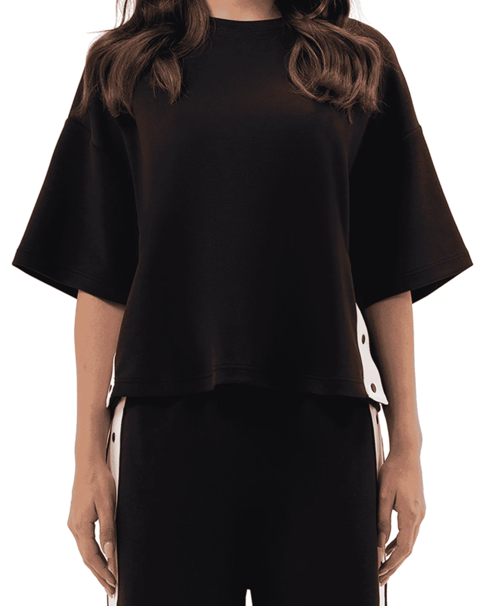 TRIBE OF 6 EMBRELLEE POPPER CROP TOP