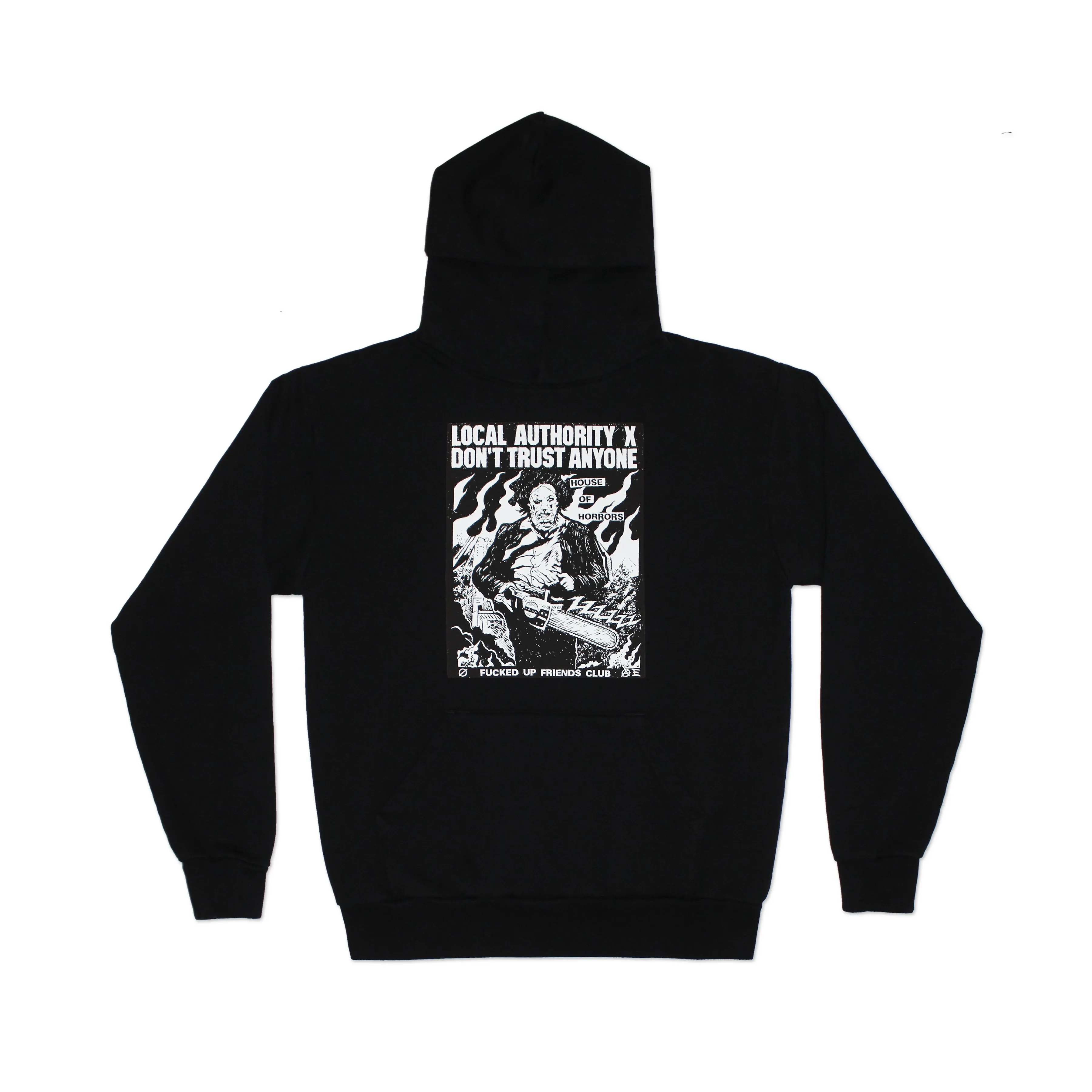 TWO FACE HOODED FLEECE