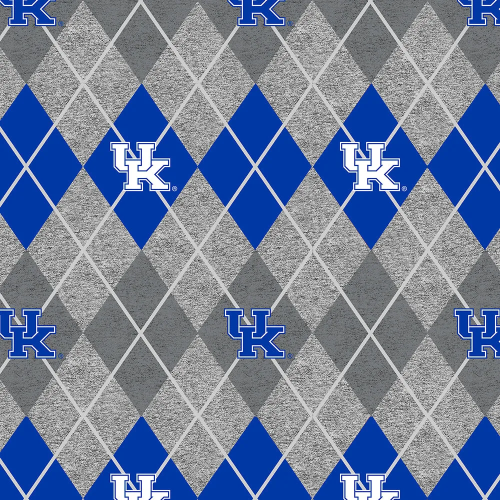 UNIVERSITY OF KENTUCKY-Heather Argyle Fleece-100% Polyester-KY1148