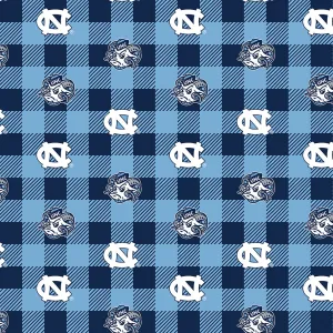 UNIVERSITY OF NORTH CAROLINA-Buffalo Plaid Fleece-100% Polyester-NC1190