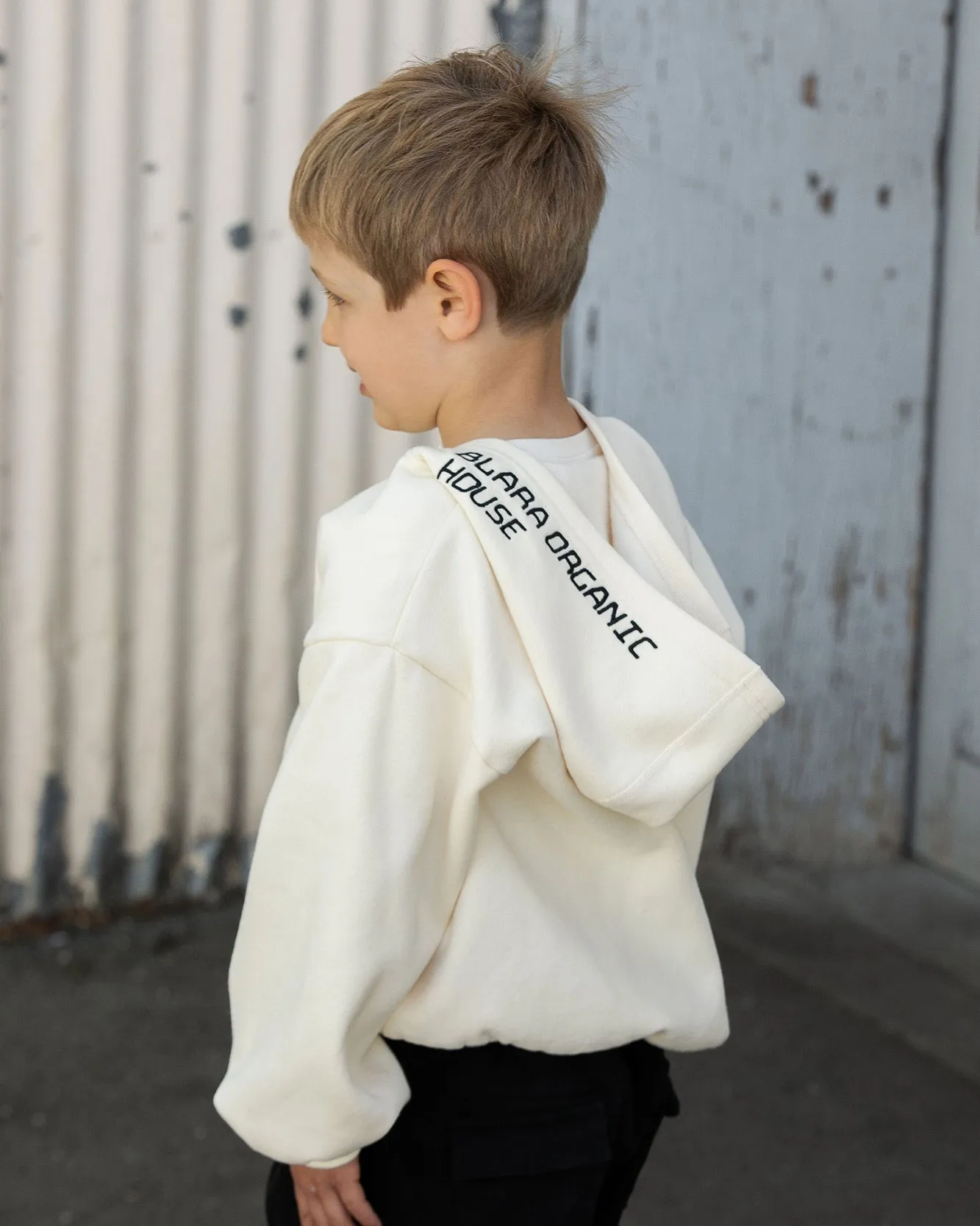 V-neck Balloon Hoodie
