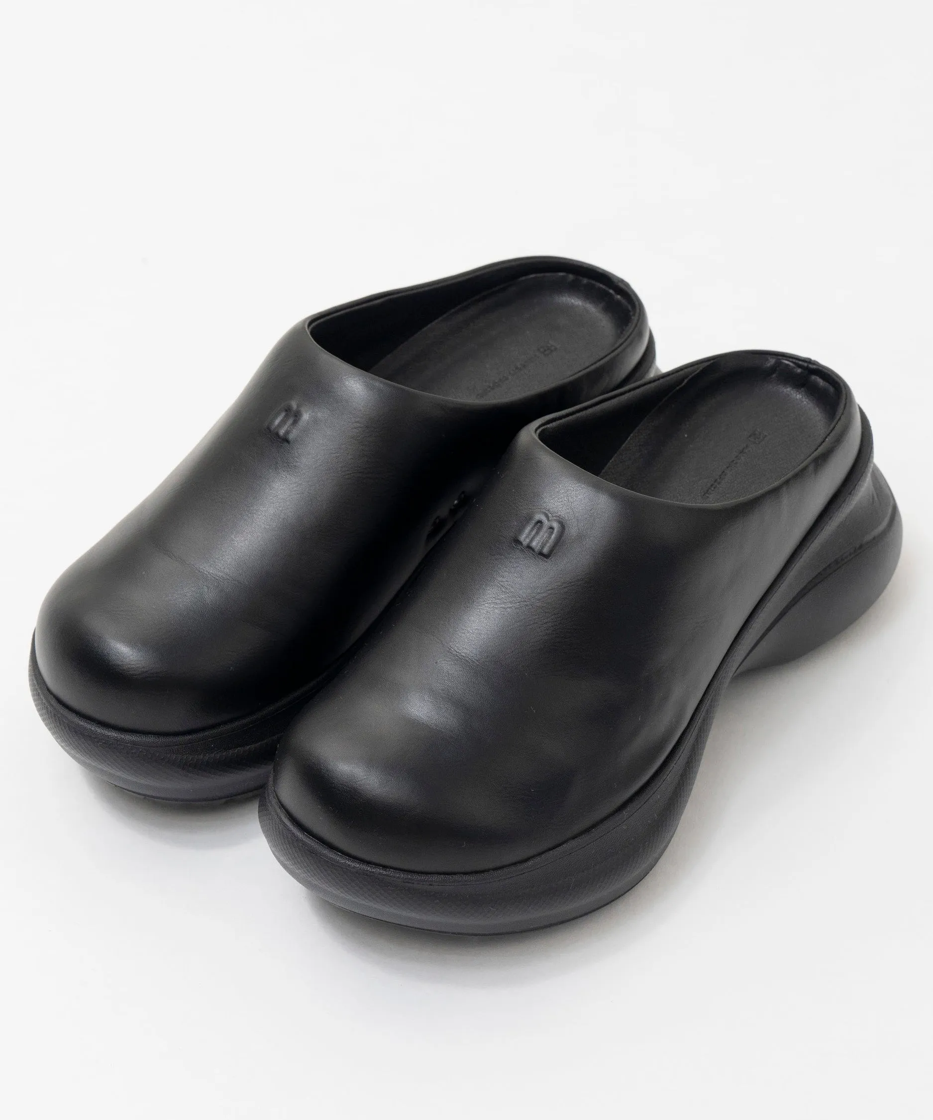 Vegan Leather Sabot Sandals
