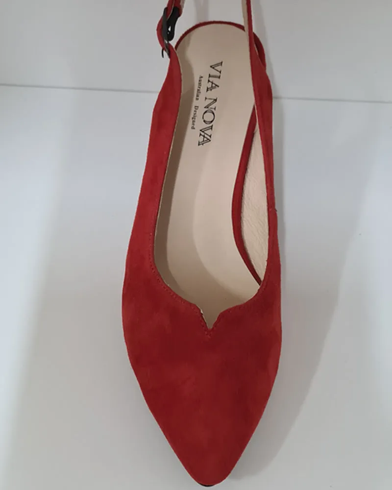 Via Nova Dara B Sling-back  Court Shoe Low Heel