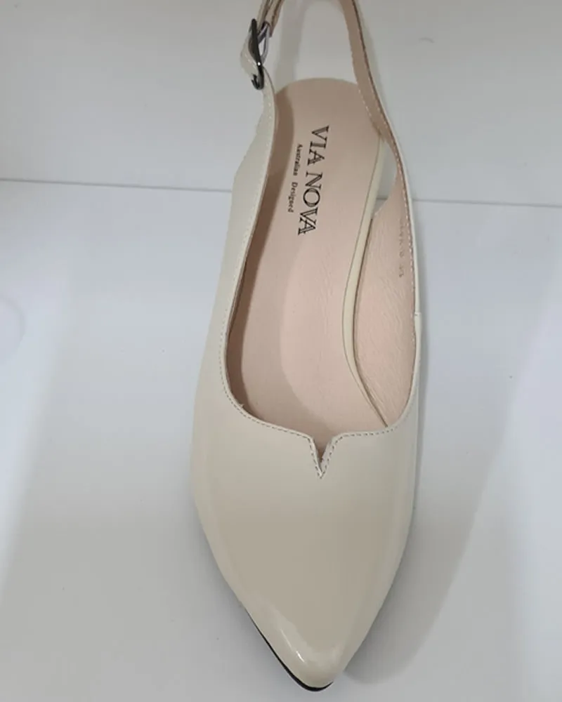 Via Nova Dara B Sling-back  Court Shoe Low Heel