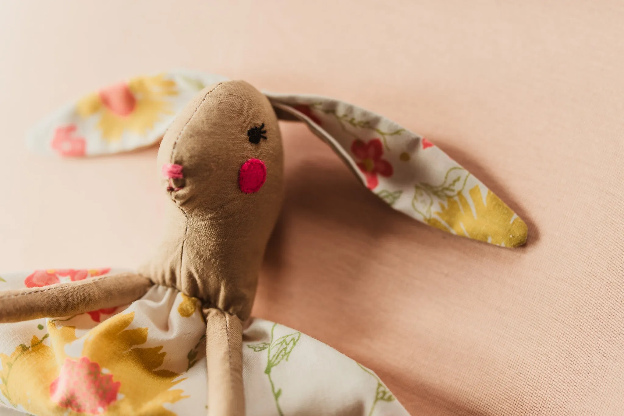 Vintage floral bunny Lovey doll *limited quantity available*