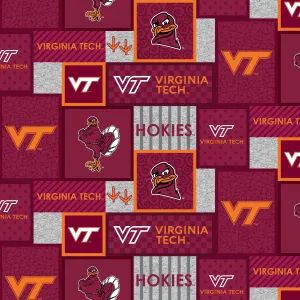 VIRGINIA TECH UNIVERSITY-College Patch Fleece-100% Polyester-VT1177