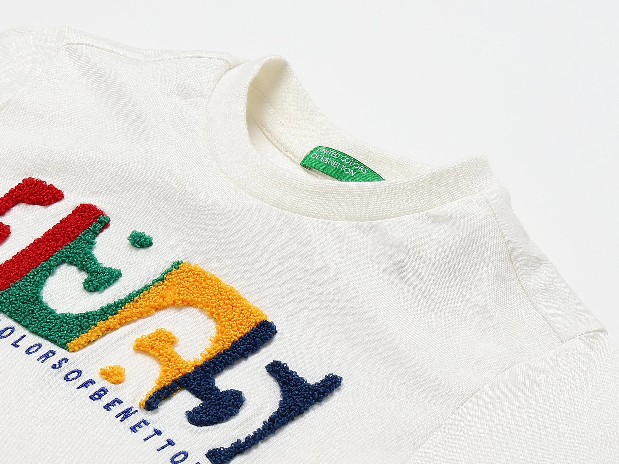 White Embroidered T-Shirt