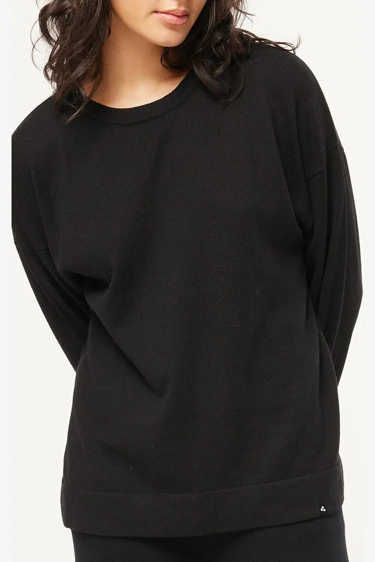 WMNS MERINO NEVE CREW - BLACK