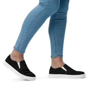 Women’s slip-on canvas shoes (Black)