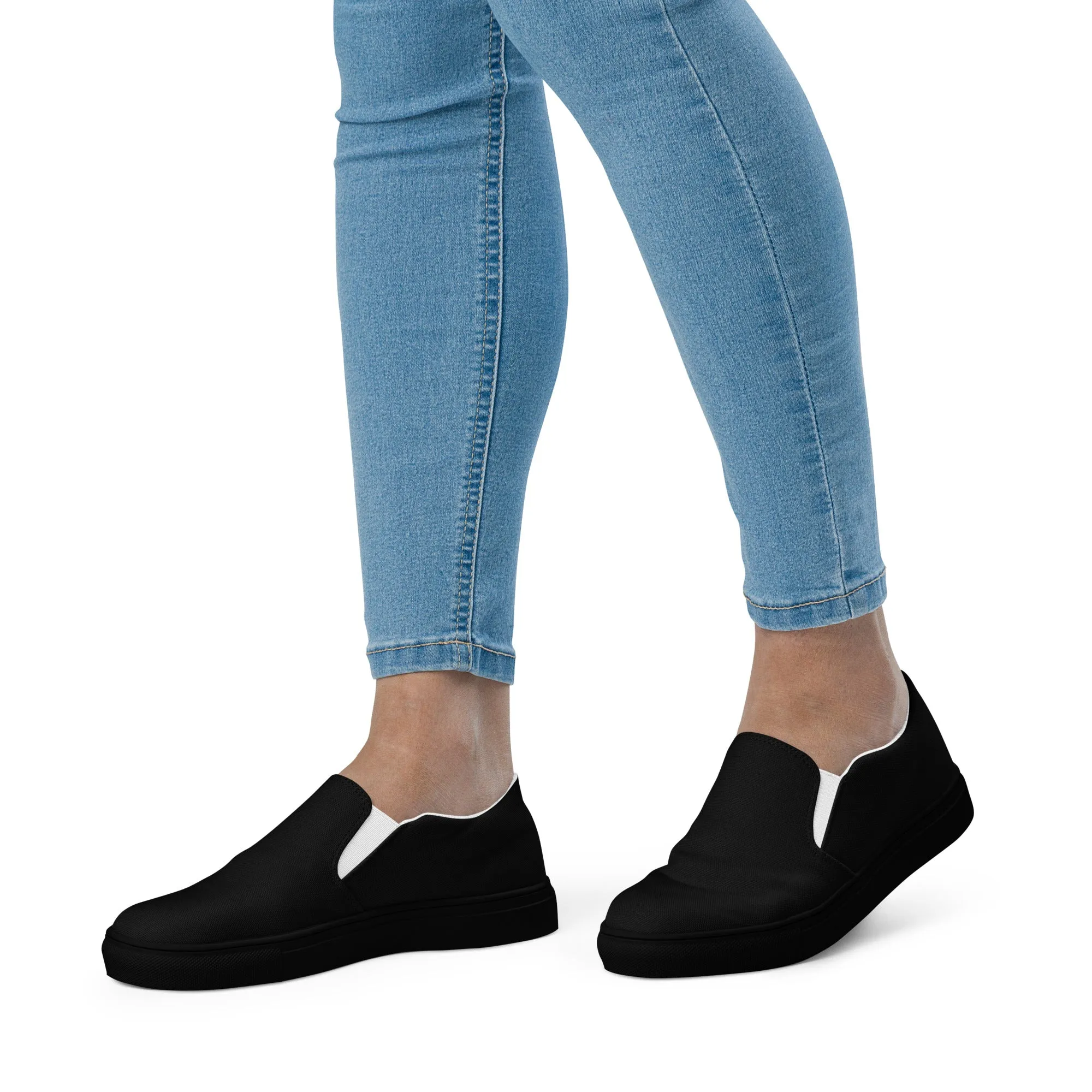 Women’s slip-on canvas shoes (Black)