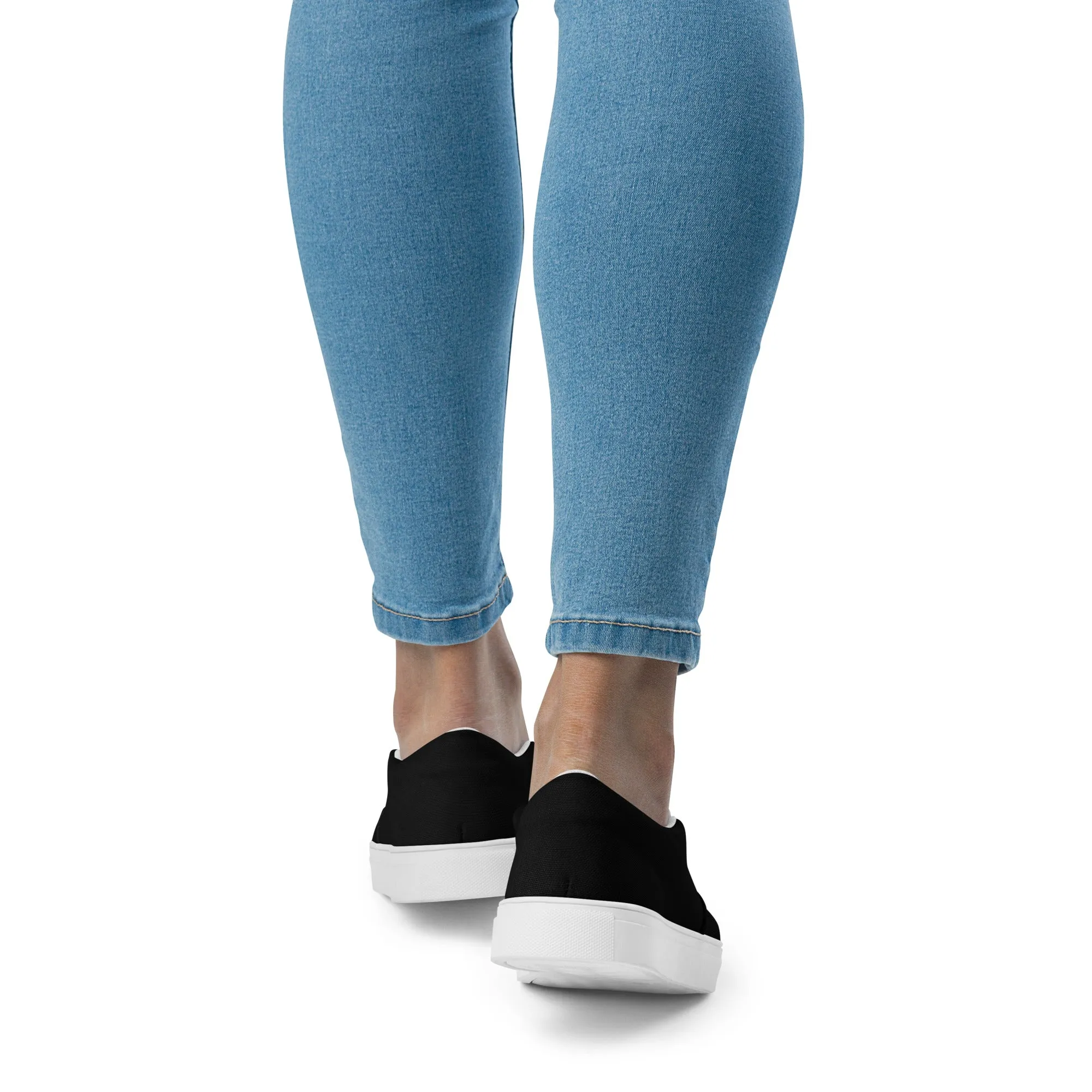Women’s slip-on canvas shoes (Black)