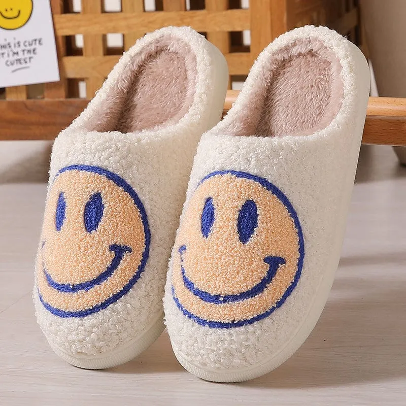 Women's Smiley Plush Home Slippers