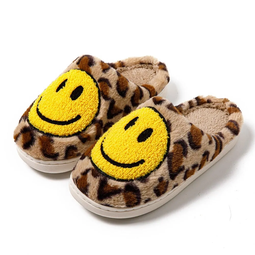 Women's Smiley Plush Home Slippers