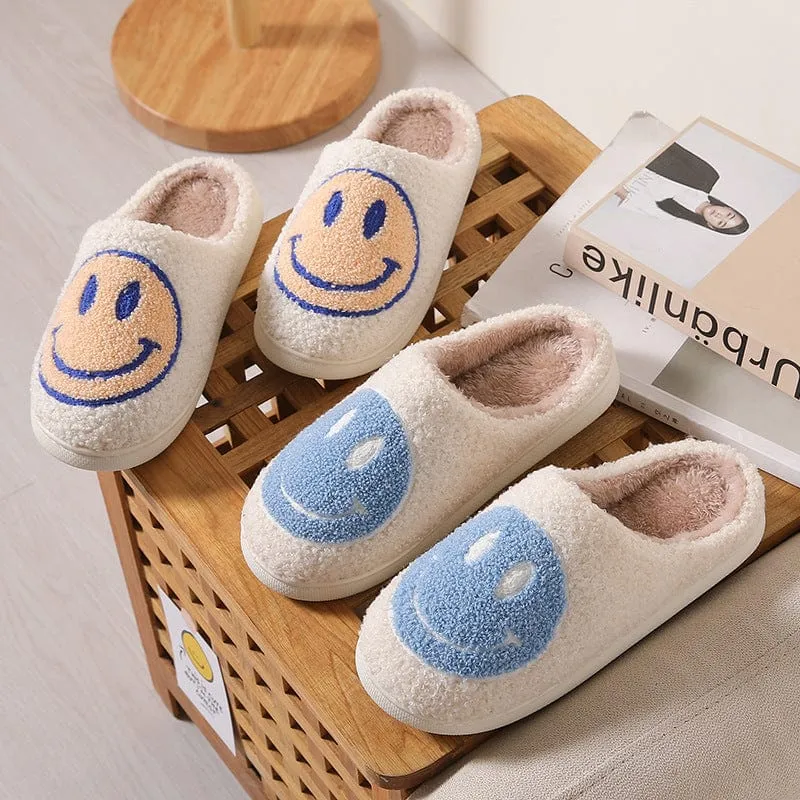 Women's Smiley Plush Home Slippers