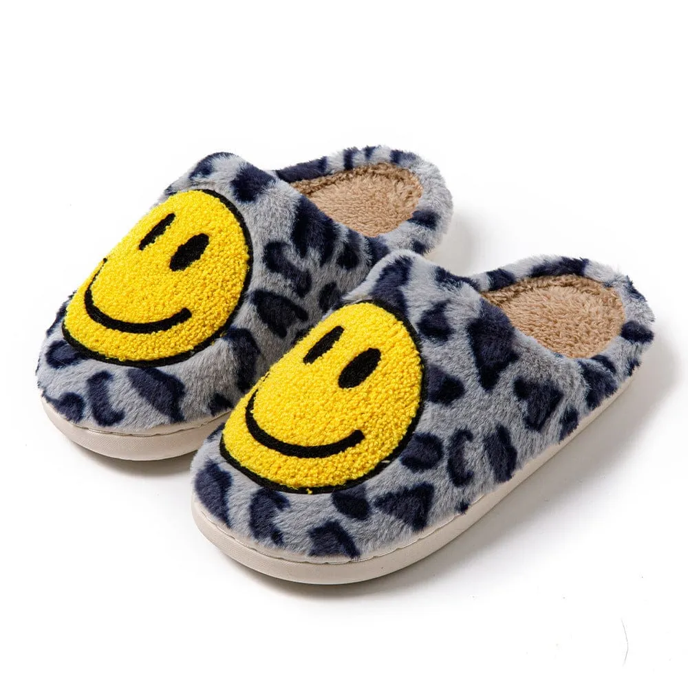 Women's Smiley Plush Home Slippers