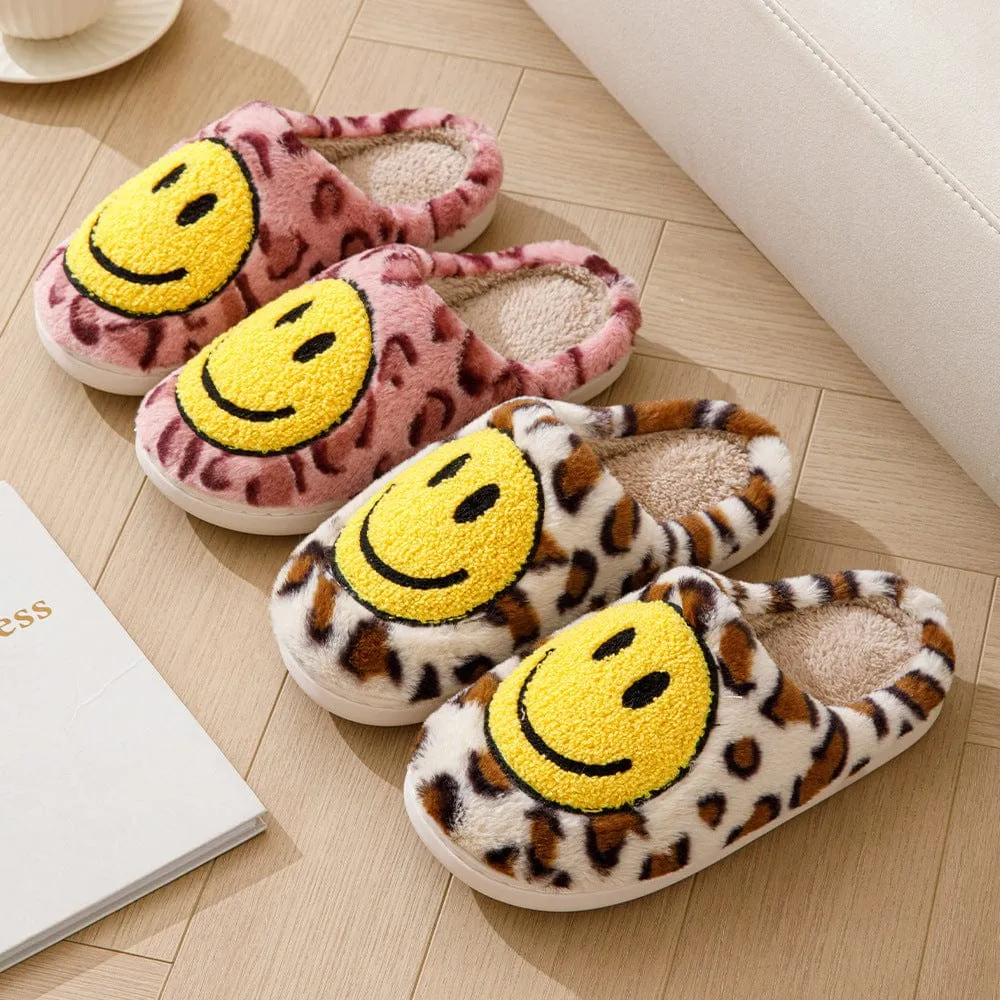 Women's Smiley Plush Home Slippers