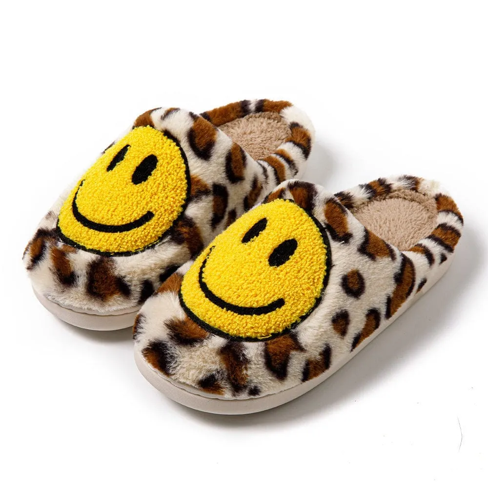 Women's Smiley Plush Home Slippers
