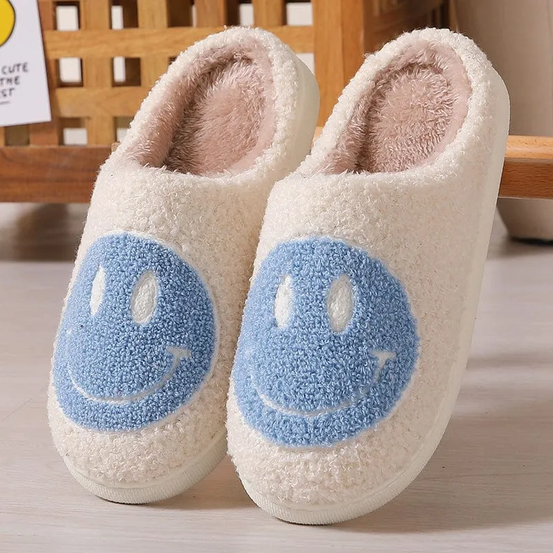 Women's Smiley Plush Home Slippers