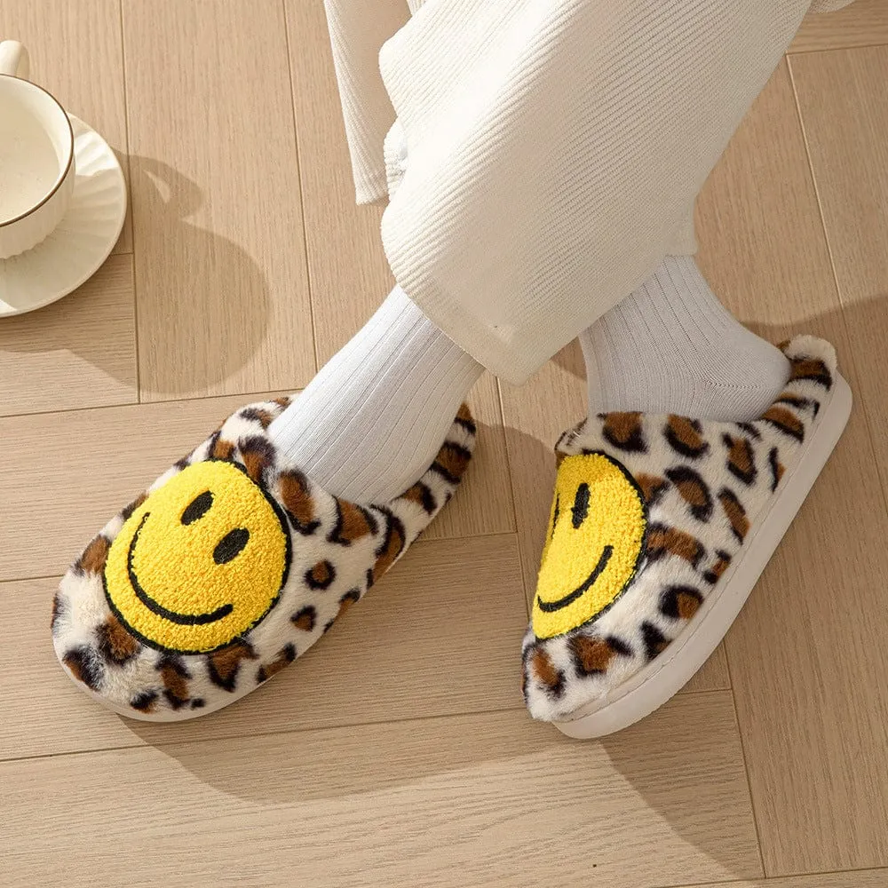 Women's Smiley Plush Home Slippers