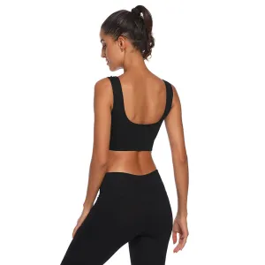 Women's Yoga Outfits 2 Piece High Waisted Leggings with Sports Bra Gym Clothes Sets
